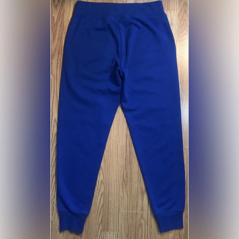 Polo Ralph Lauren Blue Tapered Leg Sweatpants Mens S Drawstring Waist Pockets